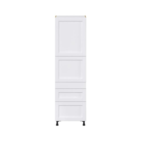 Hugo&Borg Rosemont 24 x 84.5 x 24.88 Glacier White Door And Drawer Pantry Semi-Custom Cabinet