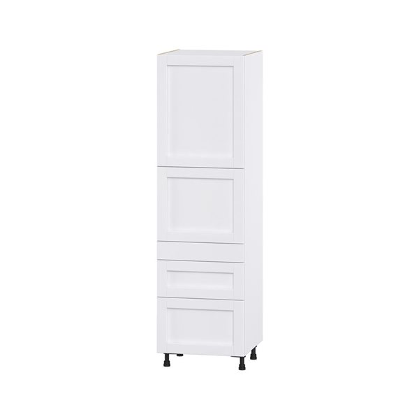 Hugo&Borg Rosemont 24 x 84.5 x 24.88 Glacier White Door And Drawer Pantry Semi-Custom Cabinet