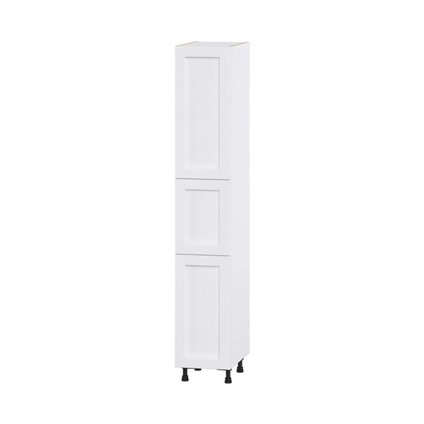 Hugo&Borg Rosemont 15 x 89.5 x 24.88 Glacier White Door Pantry Semi-Custom Cabinet