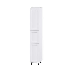 Hugo&Borg Rosemont 15 x 89.5 x 24.88 Glacier White Door Pantry Semi-Custom Cabinet