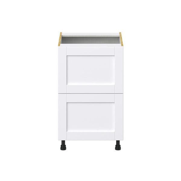 Hugo&Borg Rosemont 21 x 34.5 x 24.88 Glacier White Drawer Base Semi-Custom Cabinet