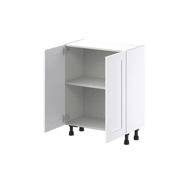 Hugo&Borg Rosemont 27 x 34.5 x 14.88 Glacier White Door Base Semi-Custom Cabinet