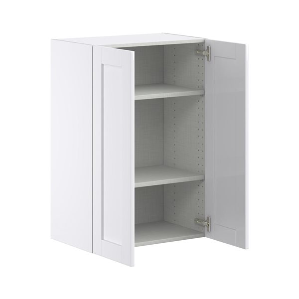 Hugo&Borg Rosemont 24 x 35 x 14.88 Glacier White Door Wall Semi-Custom Cabinet