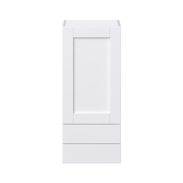 Hugo&Borg Rosemont 15 x 35 x 14.88 Glacier White Door And Drawer Wall Semi-Custom Cabinet