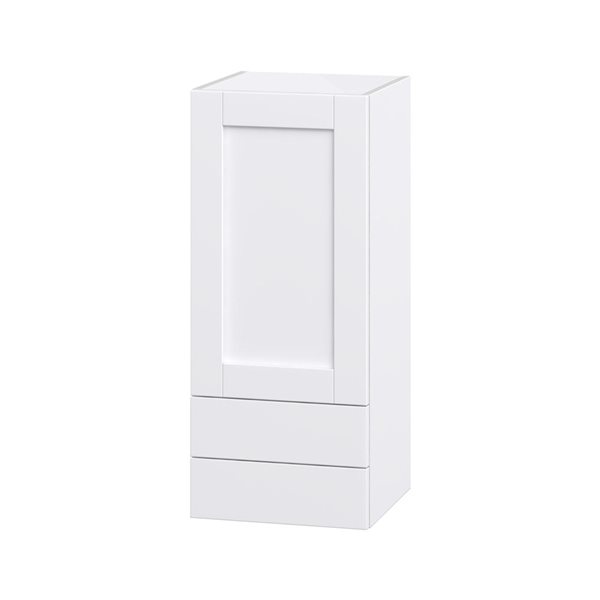 Hugo&Borg Rosemont 15 x 35 x 14.88 Glacier White Door And Drawer Wall Semi-Custom Cabinet