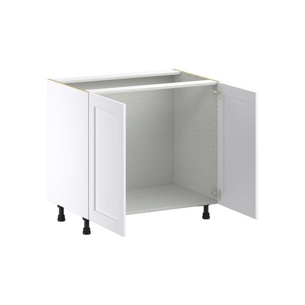 Hugo&Borg Rosemont 36 x 34.5 x 24.88 Glacier White Sink Base Semi-Custom Cabinet