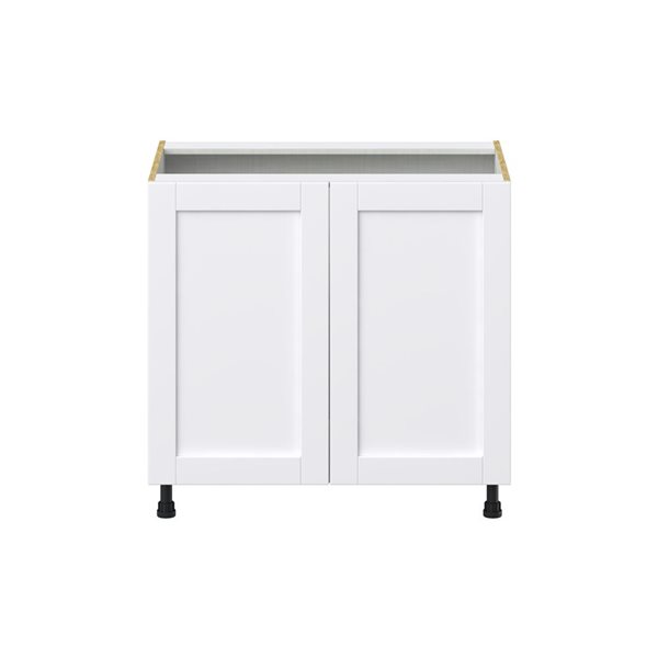 Hugo&Borg Rosemont 36 x 34.5 x 24.88 Glacier White Sink Base Semi-Custom Cabinet