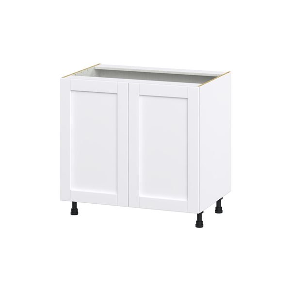 Hugo&Borg Rosemont 36 x 34.5 x 24.88 Glacier White Sink Base Semi-Custom Cabinet