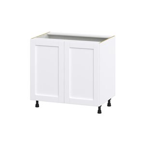 Hugo&Borg Rosemont 36 x 34.5 x 24.88 Glacier White Sink Base Semi-Custom Cabinet