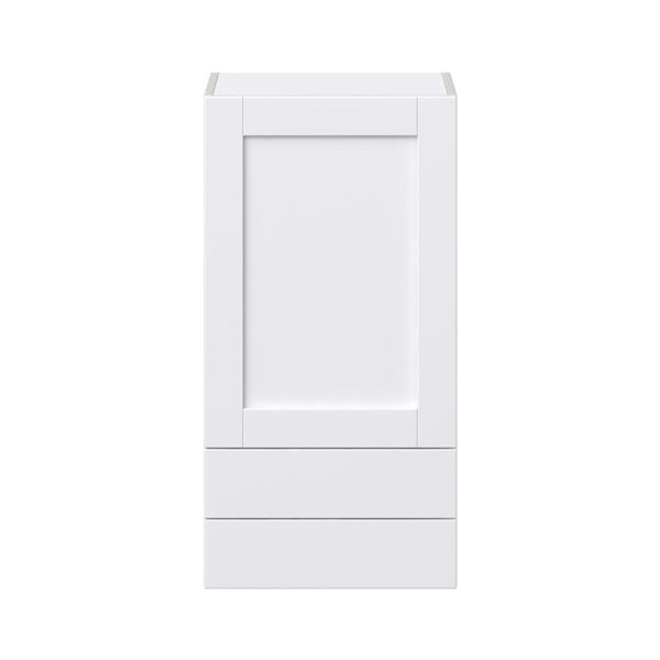 Hugo&Borg Rosemont 18 x 35 x 14.88 Glacier White Door And Drawer Wall Semi-Custom Cabinet