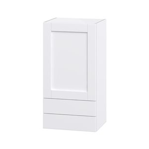 Hugo&Borg Rosemont 18 x 35 x 14.88 Glacier White Door And Drawer Wall Semi-Custom Cabinet