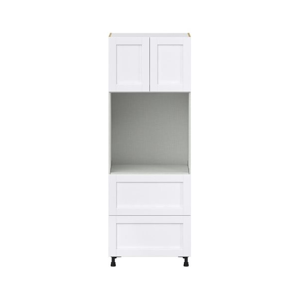 Hugo&Borg Rosemont 30 x 84.5 x 24.88 Glacier White Door And Drawer Pantry Semi-Custom Cabinet