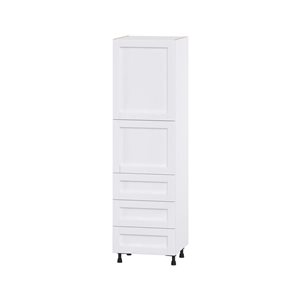 Hugo&Borg Rosemont 24 x 84.5 x 24.88 Glacier White Door And Drawer Pantry Semi-Custom Cabinet