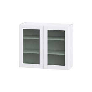 Hugo&Borg Rosemont 36 x 30 x 14.88 Glacier White Door And Drawer Wall Semi-Custom Cabinet