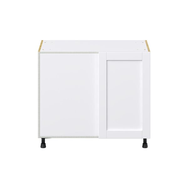 Hugo&Borg Rosemont 39 x 34.5 x 24.88 Glacier White Blind Corner Base Semi-Custom Cabinet