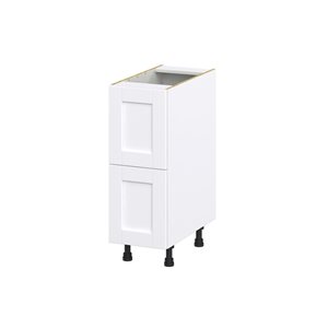 Hugo&Borg Rosemont 12 x 34.5 x 24.88 Glacier White Drawer Base Semi-Custom Cabinet