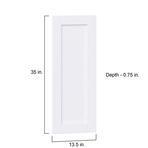 Hugo&Borg Rosemont  13.5 x 35 x 0.75 Cabinet Front Door White