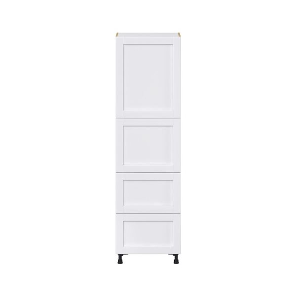 Hugo&Borg Rosemont 24 x 84.5 x 24.88 Glacier White Door And Drawer Pantry Semi-Custom Cabinet