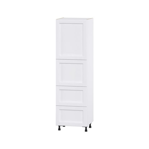 Hugo&Borg Rosemont 24 x 84.5 x 24.88 Glacier White Door And Drawer Pantry Semi-Custom Cabinet