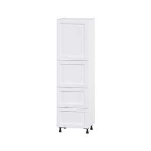 Hugo&Borg Rosemont 24 x 84.5 x 24.88 Glacier White Door And Drawer Pantry Semi-Custom Cabinet