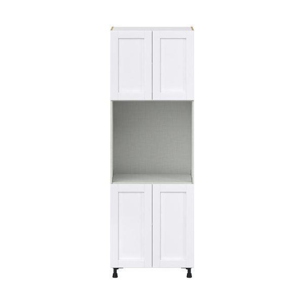 Hugo&Borg Rosemont 30 x 89.5 x 24.88 Glacier White Door Pantry Semi-Custom Cabinet