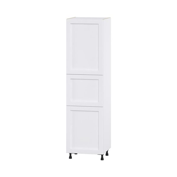 Hugo&Borg Rosemont 24 x 89.5 x 24.88 Glacier White Door Pantry Semi-Custom Cabinet