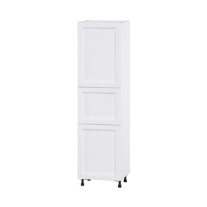 Hugo&Borg Rosemont 24 x 89.5 x 24.88 Glacier White Door Pantry Semi-Custom Cabinet