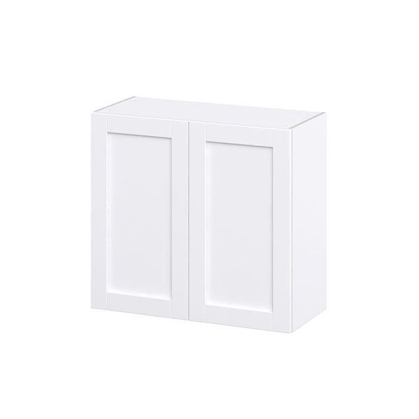 Hugo&Borg Rosemont 33 x 30 x 14.88 Glacier White Door Wall Semi-Custom Cabinet