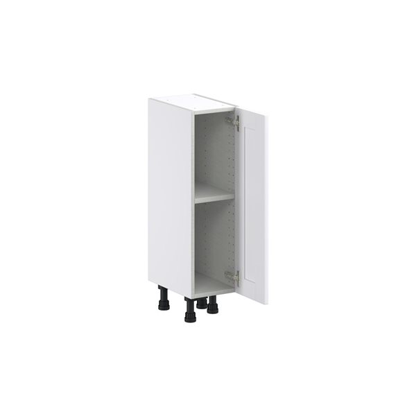 Hugo&Borg Rosemont 9 x 34.5 x 14.88 Glacier White Door Base Semi-Custom Cabinet