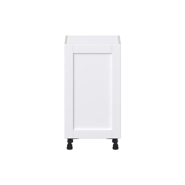 Hugo&Borg Rosemont 18 x 34.5 x 14.88 Glacier White Door And Drawer Base Semi-Custom Cabinet