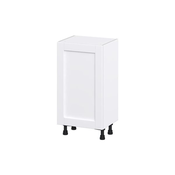 Hugo&Borg Rosemont 18 x 34.5 x 14.88 Glacier White Door And Drawer Base Semi-Custom Cabinet