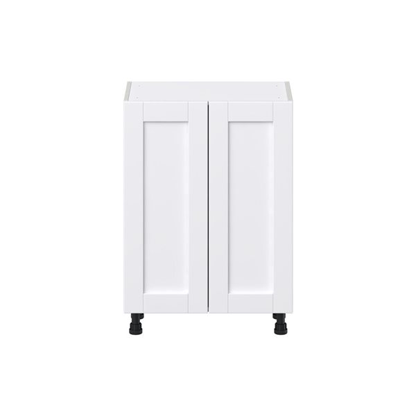 Hugo&Borg Rosemont 24 x 34.5 x 14.88 Glacier White Door And Drawer Base Semi-Custom Cabinet