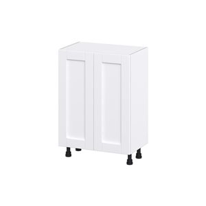 Hugo&Borg Rosemont 24 x 34.5 x 14.88 Glacier White Door And Drawer Base Semi-Custom Cabinet