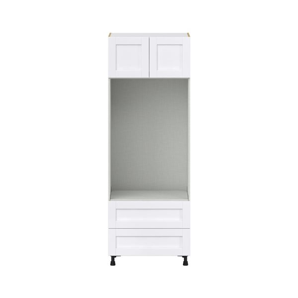 Hugo&Borg Rosemont 30 x 84.5 x 24.88 Glacier White Door And Drawer Pantry Semi-Custom Cabinet