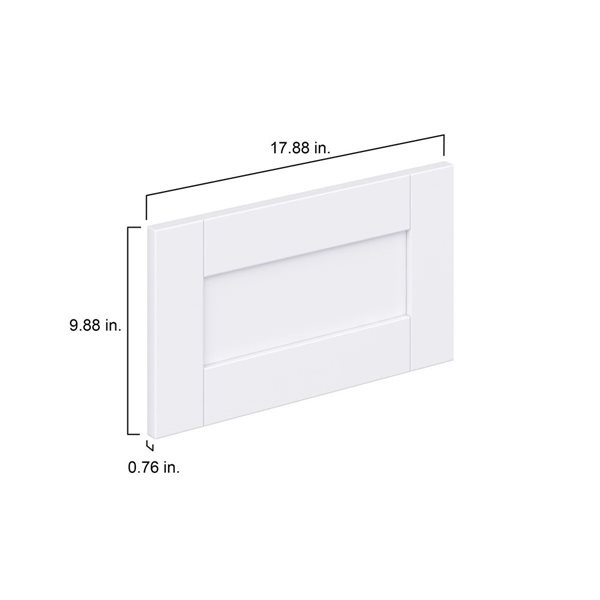 Hugo&Borg Rosemont 17.88 x 9.88 x 0.75 Cabinet  Front Door White