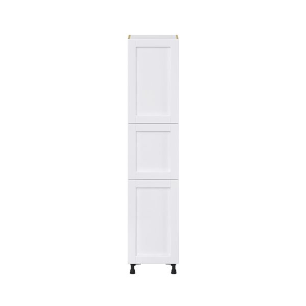 Hugo&Borg Rosemont 18 x 84.5 x 24.88 Glacier White Door And Drawer Pantry Semi-Custom Cabinet