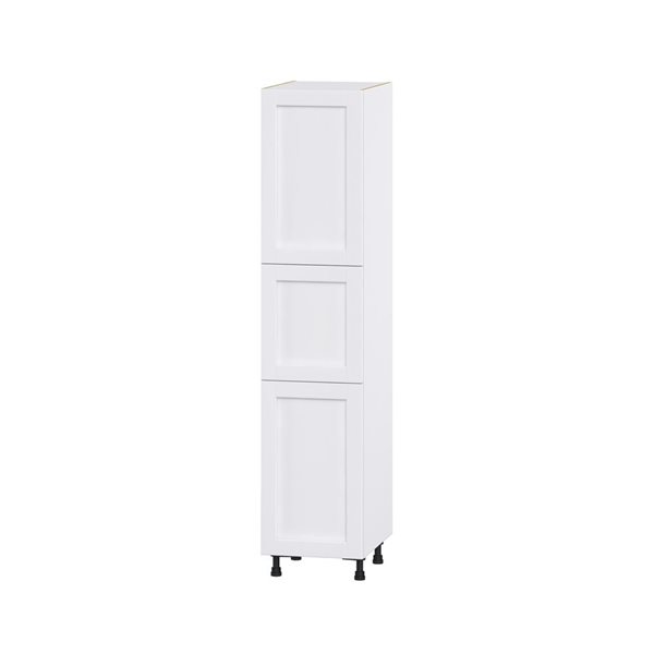 Hugo&Borg Rosemont 18 x 84.5 x 24.88 Glacier White Door And Drawer Pantry Semi-Custom Cabinet