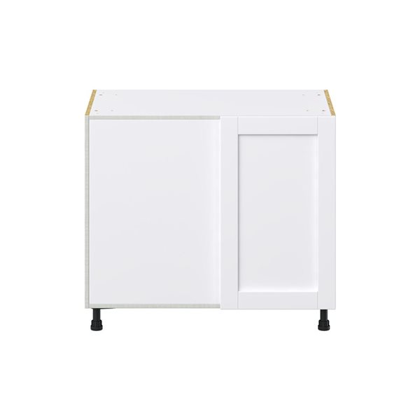 Hugo&Borg Rosemont 39 x 34.5 x 24.88 Glacier White Blind Corner Base Semi-Custom Cabinet