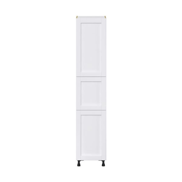 Hugo&Borg Rosemont 18 x 89.5 x 24.88 Glacier White Door And Drawer Pantry Semi-Custom Cabinet