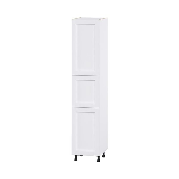 Hugo&Borg Rosemont 18 x 89.5 x 24.88 Glacier White Door And Drawer Pantry Semi-Custom Cabinet