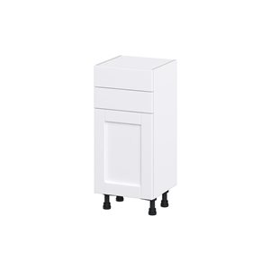 Hugo&Borg Rosemont 15 x 34.5 x 14.88 Glacier White Door And Drawer Base Semi-Custom Cabinet