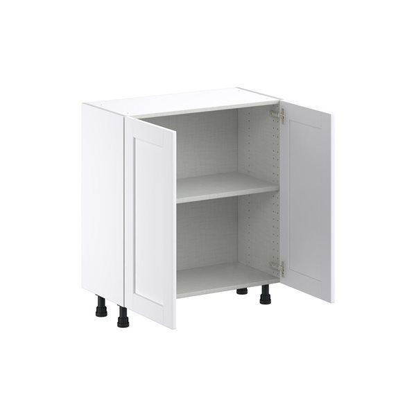 Hugo&Borg Rosemont 30 x 34.5 x 14.88 Glacier White Door Base Semi-Custom Cabinet