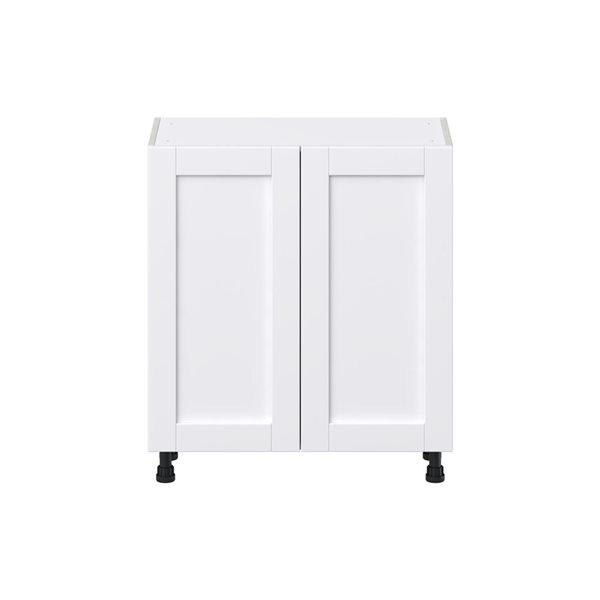 Hugo&Borg Rosemont 30 x 34.5 x 14.88 Glacier White Door Base Semi-Custom Cabinet