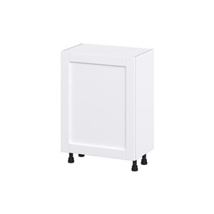 Hugo&Borg Rosemont 24 x 34.5 x 14.88 Glacier White Door And Drawer Base Semi-Custom Cabinet