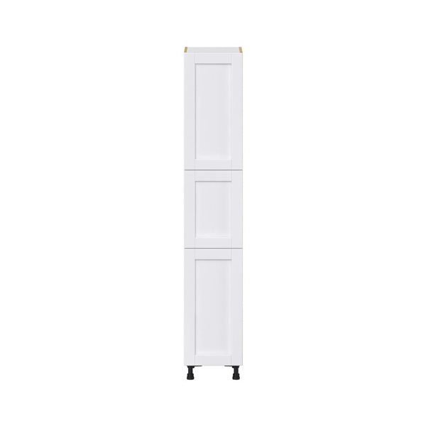 Hugo&Borg Rosemont 15 x 84.5 x 24.88 Glacier White Door And Drawer Pantry Semi-Custom Cabinet