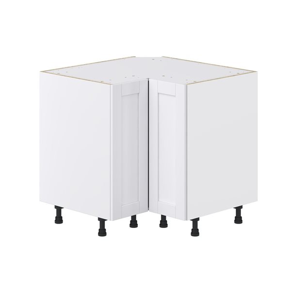 Hugo&Borg Rosemont 36 x 34.5 x 36 Glacier White Blind Corner Base Semi-Custom Cabinet