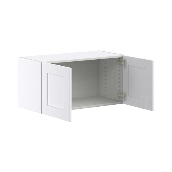 Hugo&Borg Rosemont 30 x 15 x 14.88 Glacier White Door Wall Semi-Custom Cabinet