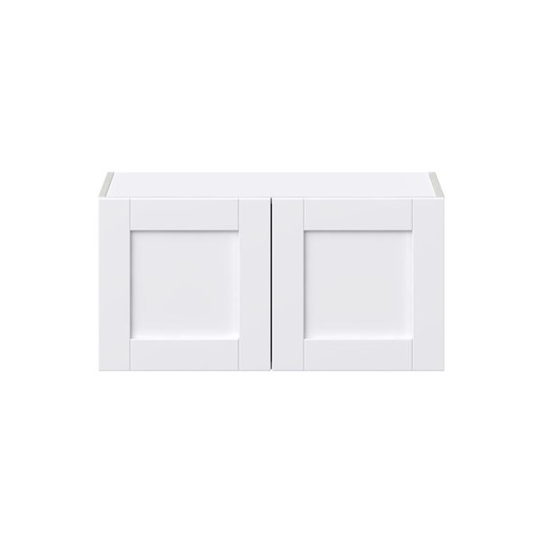 Hugo&Borg Rosemont 30 x 15 x 14.88 Glacier White Door Wall Semi-Custom Cabinet