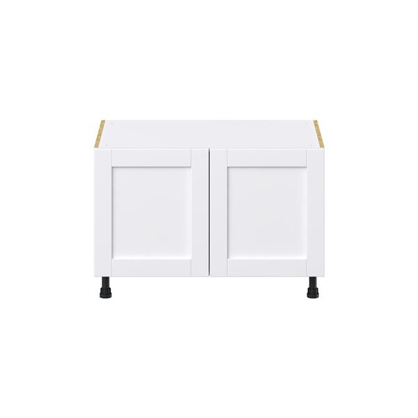 Hugo&Borg Rosemont 36 x 24.5 x 24.88 Glacier White Sink Base Semi-Custom Cabinet