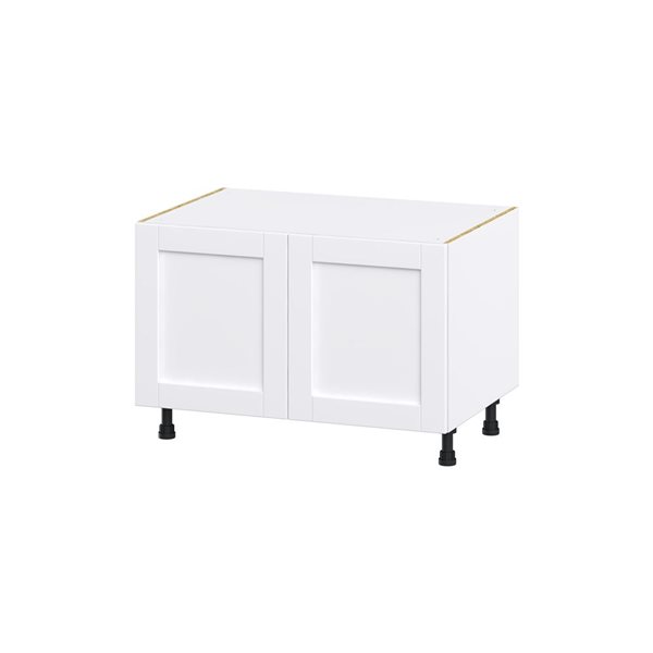 Hugo&Borg Rosemont 36 x 24.5 x 24.88 Glacier White Sink Base Semi-Custom Cabinet